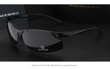Aluminum Magnesium Men Sunglasses Polarized Sports Driver Night Vision Light Enhancing Glasses  UV400