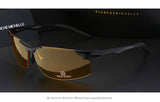 Aluminum Magnesium Men Sunglasses Polarized Sports Driver Night Vision Light Enhancing Glasses  UV400