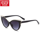 Ladies 2017 Cat Eye Sunglasses Luxury Brand Designer Shades  For Women