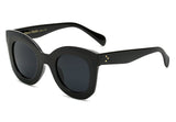 Fashion Big Frame Sunglasses for Women Brand Designer Vintage Rivet Shades