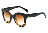Fashion Big Frame Sunglasses for Women Brand Designer Vintage Rivet Shades