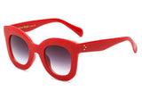 Fashion Big Frame Sunglasses for Women Brand Designer Vintage Rivet Shades