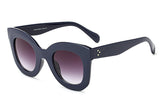 Fashion Big Frame Sunglasses for Women Brand Designer Vintage Rivet Shades