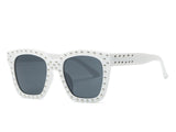 Sunglasses Women Steampunk Brand Designer Rivets Decoration Mirror Sun Glasses With Box