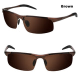 Men's Polarized Sunglasses Aluminum Magnesium Frame Car Driving Sun Glasses 100% UV400