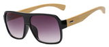 New Bamboo Frame Square Wooden Sunglasses Men or Women Retro Vintage Eyewear Unisex  Sun Glasses