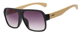 New Bamboo Frame Square Wooden Sunglasses Men or Women Retro Vintage Eyewear Unisex  Sun Glasses