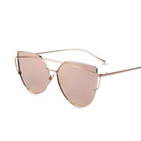 Hot Sale! Flat Lens Women Cat Eye Sunglasses Classic Designer Brand