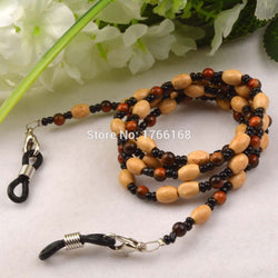 Wooden beaded Eyeglasses Sunglasses Chain Cords Lanyard Rope Holder Eyewear Spectacle Anti-slip strap head cord Good quality