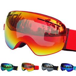 Ski and Snowboard Goggles High Quality Double Layers UV 400 and Anti-fog for Men and Women