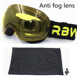 Mirror Style Ski and Snowboard Goggles  Anti-fog UV400 Lenses For Men or Women